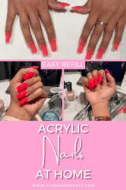 acrylic nails at home kit how to do