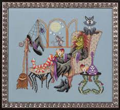 Come Sit A Spell Cross Stitch Chart