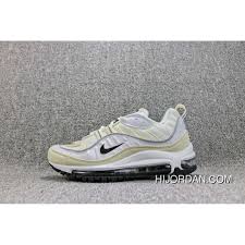 Nike W 98 Air Max Retro Sport Running Shoes White Fossil Women Shoes Ah6799 102 Outlet