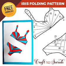 Each page features 6 squares. 50 Free Iris Folding Patterns Craft With Sarah