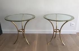 Golden Round Coffee Table Set Of 2 For