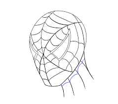 Wilson, our amazing model sits still as rj. How To Draw Spiderman S Face Easy Drawing Guides