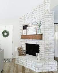 51 awesome whitewashed fireplace