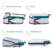 Travel Compression Packing Cubes gambar png
