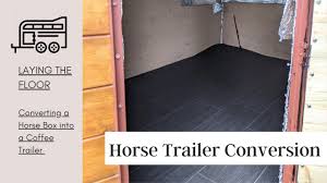 a horse box into a coffee trailer