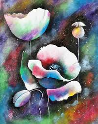 Cosmic Theme Poppies Fl Flower