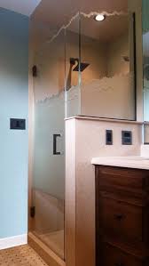 sculpted and decorative shower doors