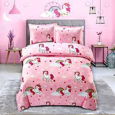 unicorn twin bedding set bed soft girl