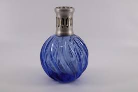 Large Vintage French Blue Glass Perfume