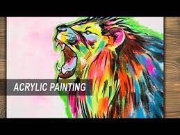 How To Paint Roaring Lion Acrylic