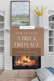 How To Paint A Brick Fireplace Stone