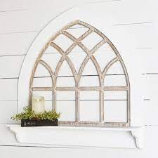 Arched Window Pane Wall Decor Brocante