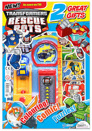 new transformers rescue bots magazine