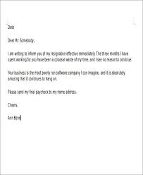 Sample Rude Resignation Letter 5 Examples In Pdf