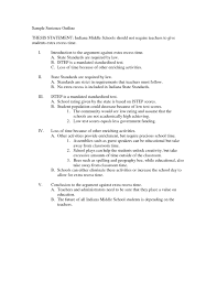 Example Of Essay Outline With Thesis Examples In Essays