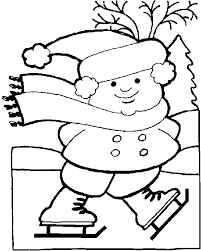 Winter colouring pages for kids. Free Printable Winter Coloring Pages For Kids