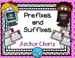 Prefixes And Suffixes Anchor Charts Second Grade Jackie