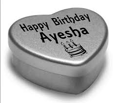 happy birthday ayesha mini tin
