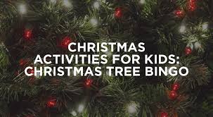 kids christmas tree bingo
