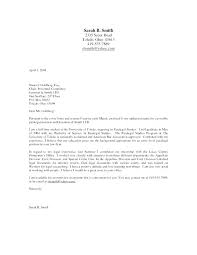 Sample Of Simple Cover Letter For Job Application