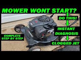 murray black max 125cc push mower won t