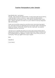 Resignation Letter For Teachers Tirevi Fontanacountryinn Com