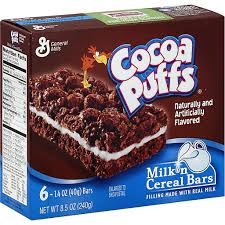 cocoa puffs milk n cereal bars cereal