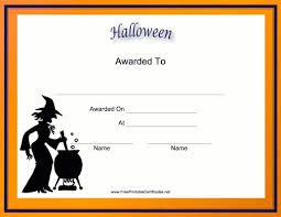 Halloween Certificate Under Fontanacountryinn Com