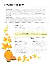 School Newsletter Template Sample Download Examples Of