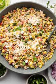 Hot Mexican Street Corn Salad gambar png