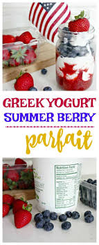 healthy greek yogurt parfait with fresh