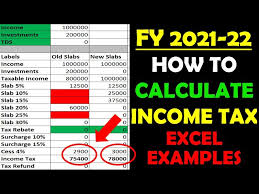 income tax calculation fy 2021