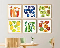 Buy Kitchen Wall Art Set Of 6 Prints