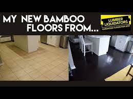 my new dark bamboo floors from lumber
