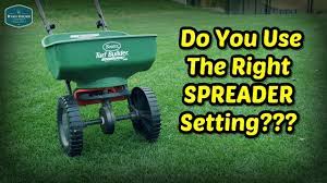 fertilizer spreader settings how to