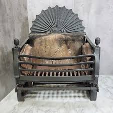 Antique Sunburst Cast Iron Fire Basket