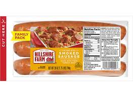 lite smoked sausage hillshire farm brand