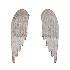 Large Wooden Wings Angel Decorations
