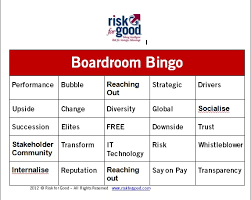 Boardroom Bingo Risk 4 Good
