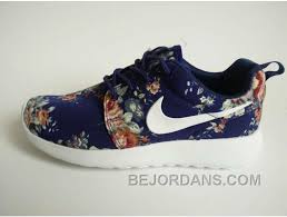 Free Shipping 60 70 Off Reduced Nike Roshe Run Womens Running Shoes Blue Flower Dhkba