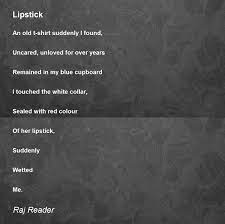 lipstick lipstick poem by raj reader