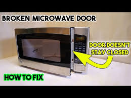 repair in plastic microwave door