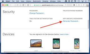 Click on the option generate passwords located under security section. How To Generate App Specific Passwords For Your Apple Id
