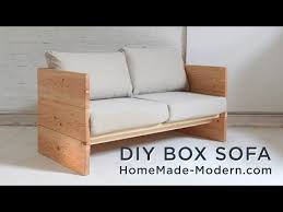 diy sofa made out of 2x10s you