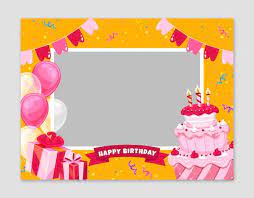 birthday frame images free