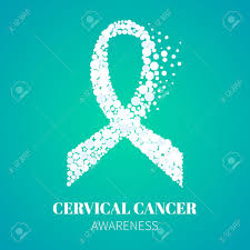 Ovarian tumours are usually classified according to the tissue type in the ovary from which they are presumed to arise. Cervical Cancer Awareness Poster With White Ribbon Made Of Dots Royalty Free Cliparts Vectors And Stock Illustration Image 68887813