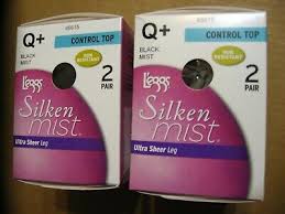 Leggs Silken Mist Ultra Sheer Leg Control Top 1 Pair Size A