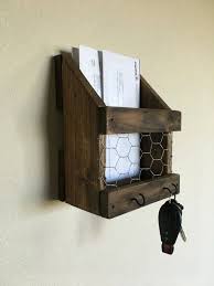 mail and key holder rustic mail and