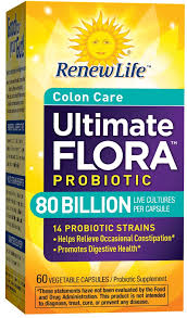 Ultimate Flora Colon Care Probiotic 80 Billion Renew Life 60