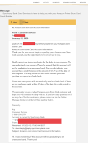 Maybe you would like to learn more about one of these? Synchrony Amazon Credit Builder Upgrade Rejection Letter Credit